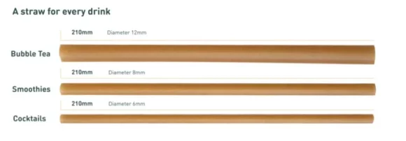 Sugarcane Straw, 6mm x 21cm - Image 3